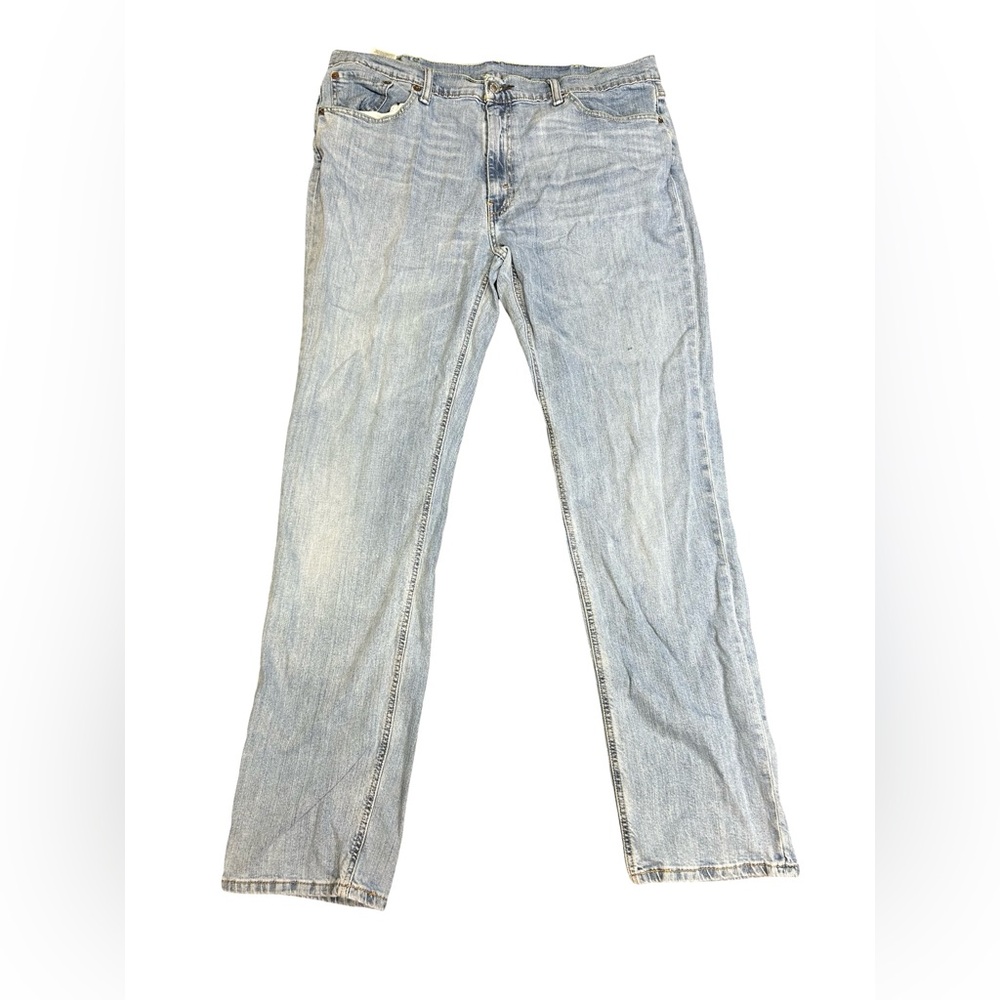 Straight-Leg Men's Jeans in Light Blue Wash